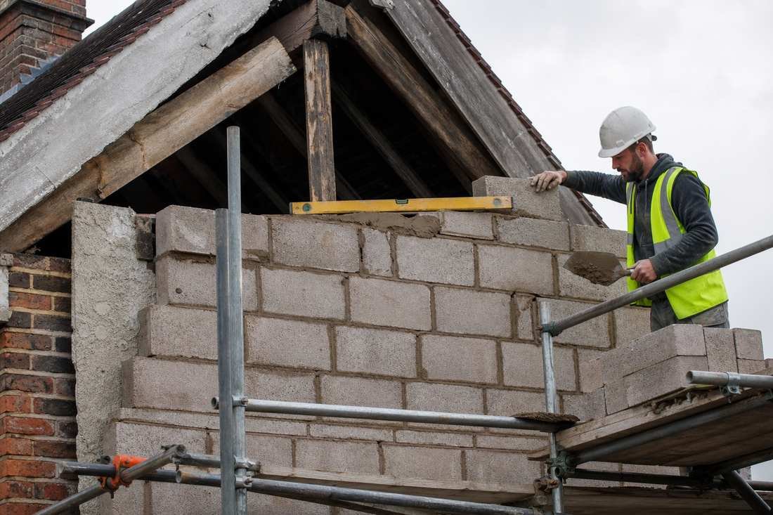 Loft conversion gable end construction in Colchester
